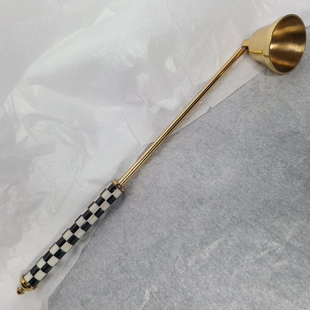 MacKenzie‑Childs Check Candle Snuffer • NWT in Box